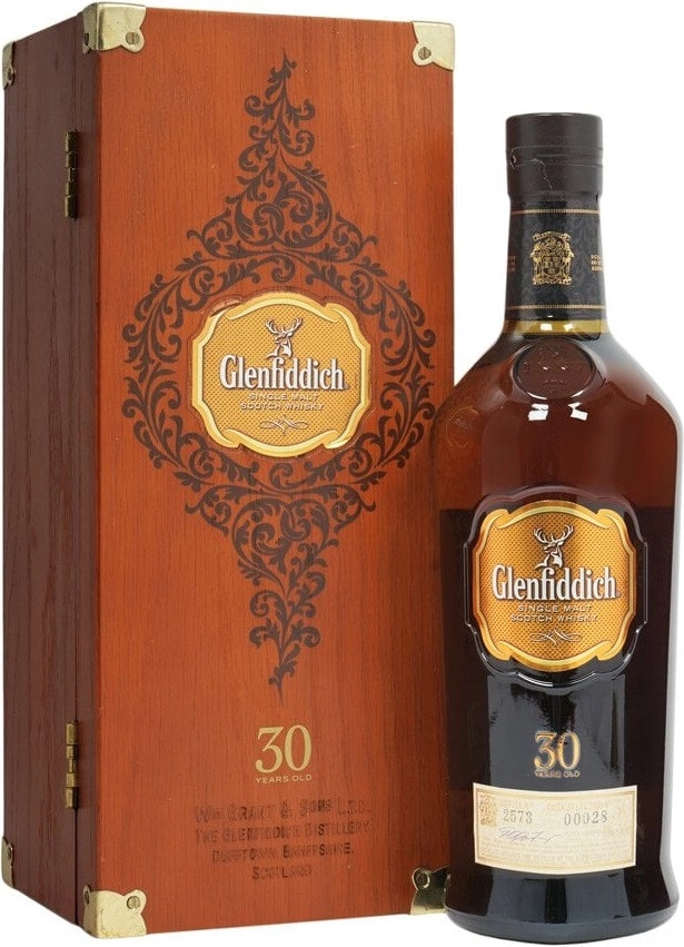 Glenfiddich 30年 ウイスキー 木箱付き Whisky Glenfiddich 30 Years Old, wooden box, 700 ml